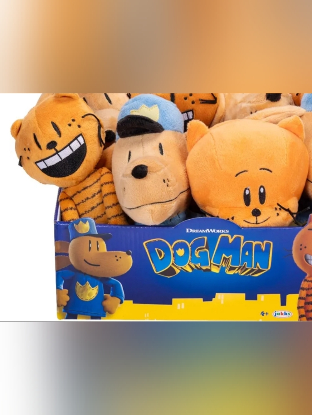 Dog Man  Movie Plush Set Of 3  -